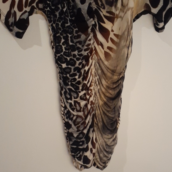 Arden B Leopard Print Blouse S - Picture 3 of 5